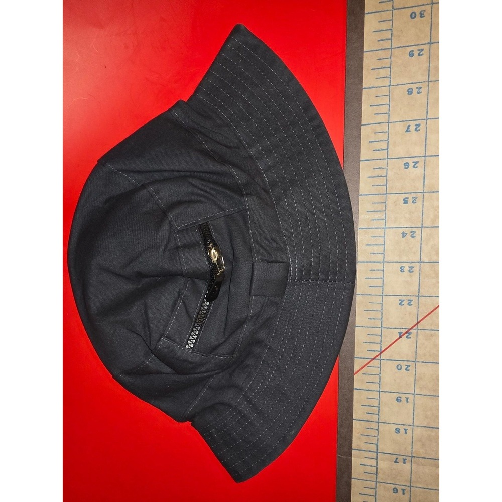 Zip Pocket Navy Blue Bucket / Fishing Hat QH On Zipper